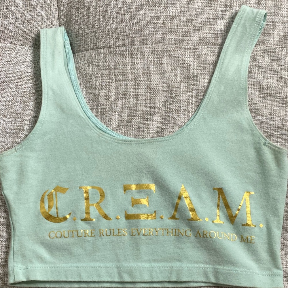C.R.E.A.M Cropped Tank in Mint